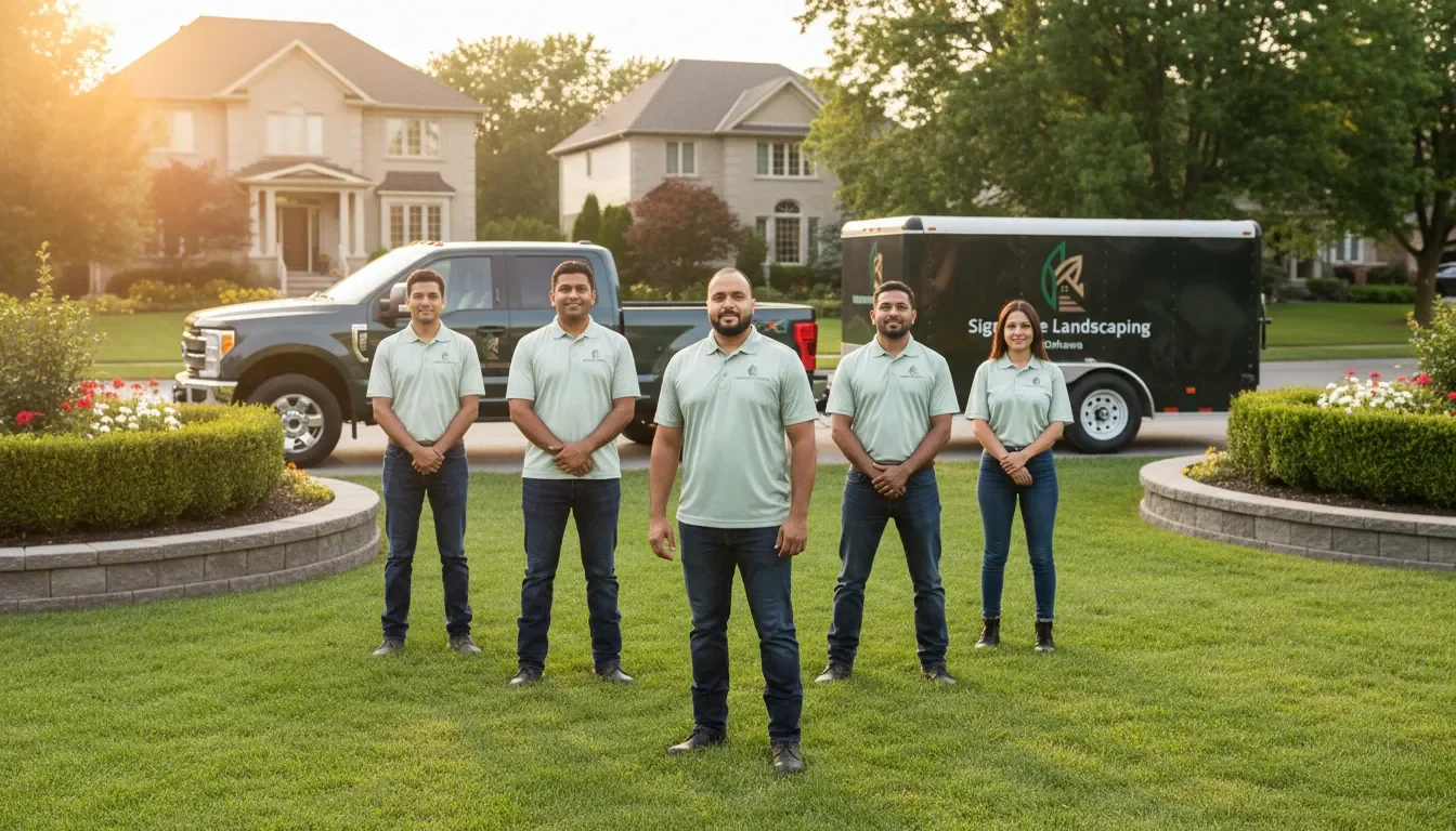 Signature Landscaping Oshawa professional Landscaping team serving Oshawa